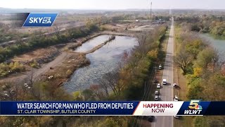 Sheriff: Officials search 'large body of water' for man who fled from deputies in Butler County