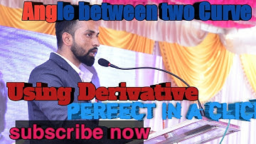 Angle between two curves