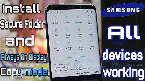How To install Secure folder, & Always on Display, And Copy mode, (download & install) {Hindi}