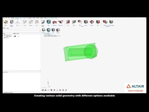 Learn HyperWorks  Interface - Geometry Solids