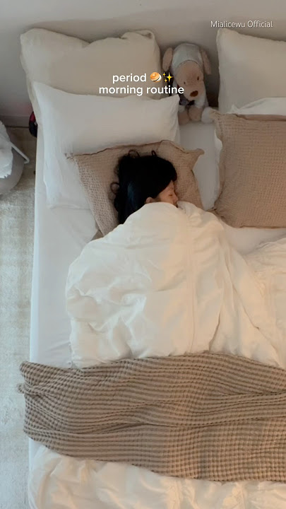 🩰asmr period day morning routine 💫 #asmr #morningroutine #vlog #selfcare #dayinmylife #foryou