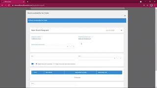 Order Management with Stock Transfer Request