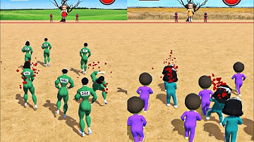 Squid Game vs Red Light Challenge All Levels Mobile Gameplay Walkthrough Android IOs Alltrailer FAIL