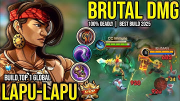 LAPU-LAPU BEST BUILD 2025 | BUILD TOP 1 GLOBAL LAPU-LAPU GAMEPLAY | MOBILE LEGENDS✓