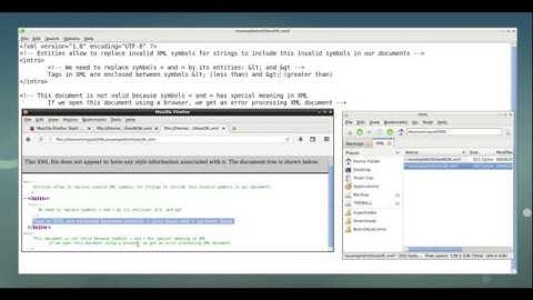 How to use predefined XML entities