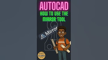 How to use the Mirror Tool in AutoCAD #autocad #autocadtutorial #cadd