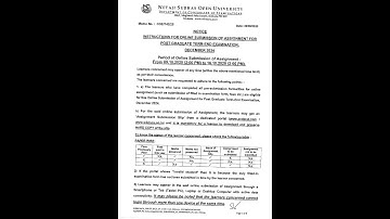 NSOU PG ASSIGNMENT 2025 ll NSOU PG Assignment 2024 ll nsou pg assignment 2025 ll Nsou pg assignment