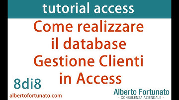 Creare Database Gestione Clienti in Access 8di8