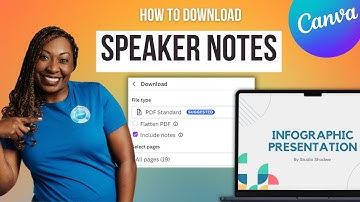 Adding and Downloading Speaker Notes in Canva Presentations