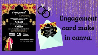 How to Make Engagement Invitation Card || engagement card kaise banaye screenshot 3