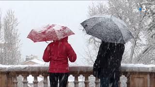 De belles images de la neige dans les Alpes-Maritimes et le Var