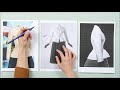 Pattern Cutting + Fashion: Christian Dior Flat Pattern Cutting Tutorial Part #001Design