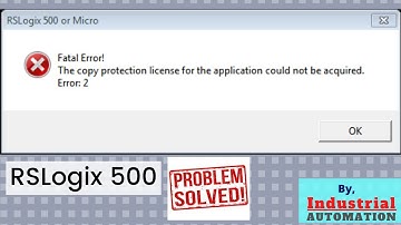 RSLogix 500/5000 Fatal Error! Solution | How to delete .rnl file | English