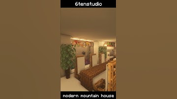 #shorts 16 Minecraft Modern Mountain House