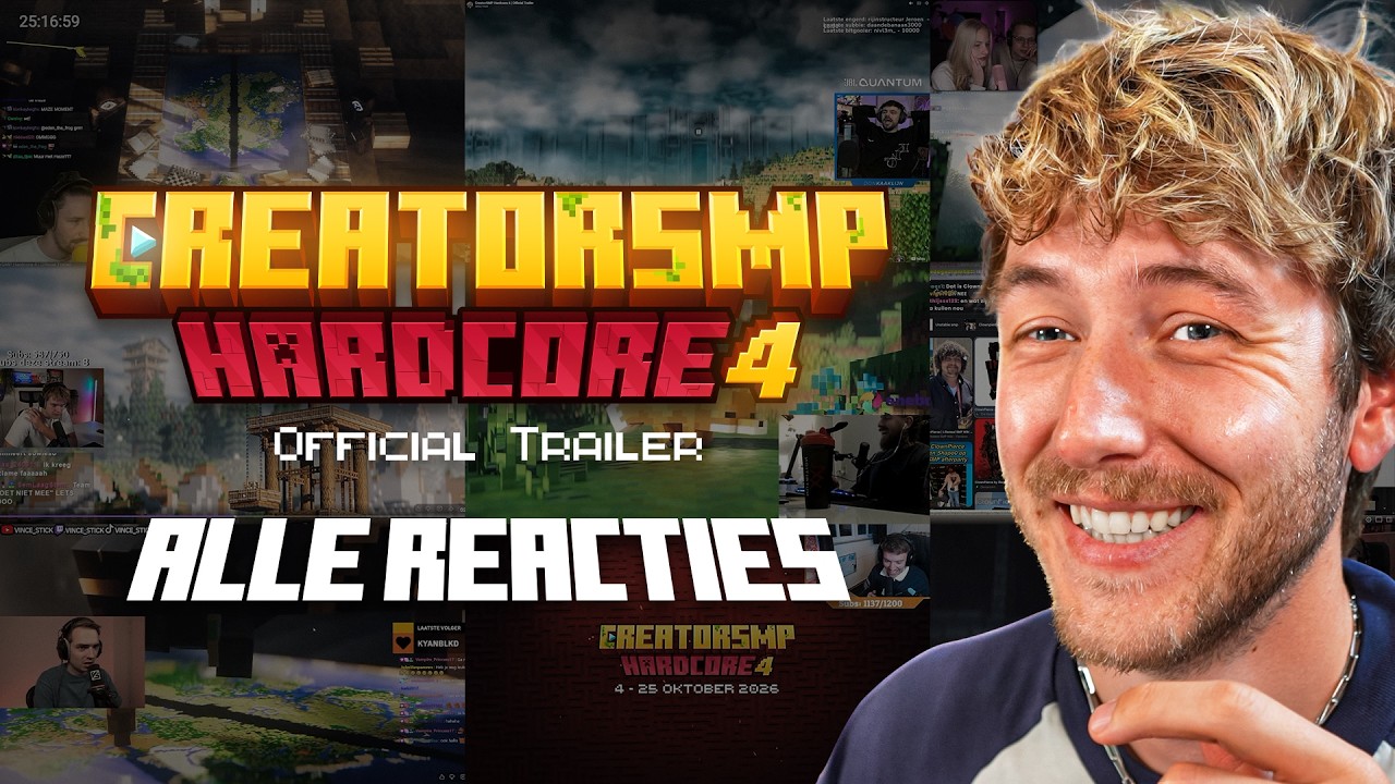 Zo Reageert Iedereen op de CreatorSMP Hardcore 4 Trailer…