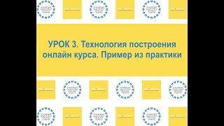 УРОК 3 Технология построения онлайн курса Пример из практики УРОК 3 Технология построения онлайн курса Пример из практики