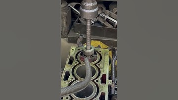 Honing operation of an engine block 👷🏭 #manufacturing #machining #turning