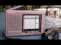 Tecsun R-9710 AM/FM/SW radio receiver outdoor test.