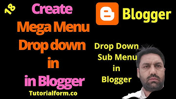 How to create mega menu in blogger | How to create drop down list in blogger | sub menu in blogger