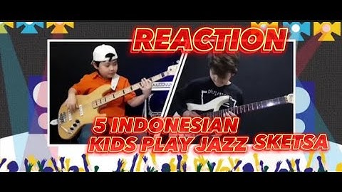 5 Indonesian Kids Play Fussion Jazz "SKETSA" (Karimata) in Virtual Concert DI ATAS RATA-RATA 2020