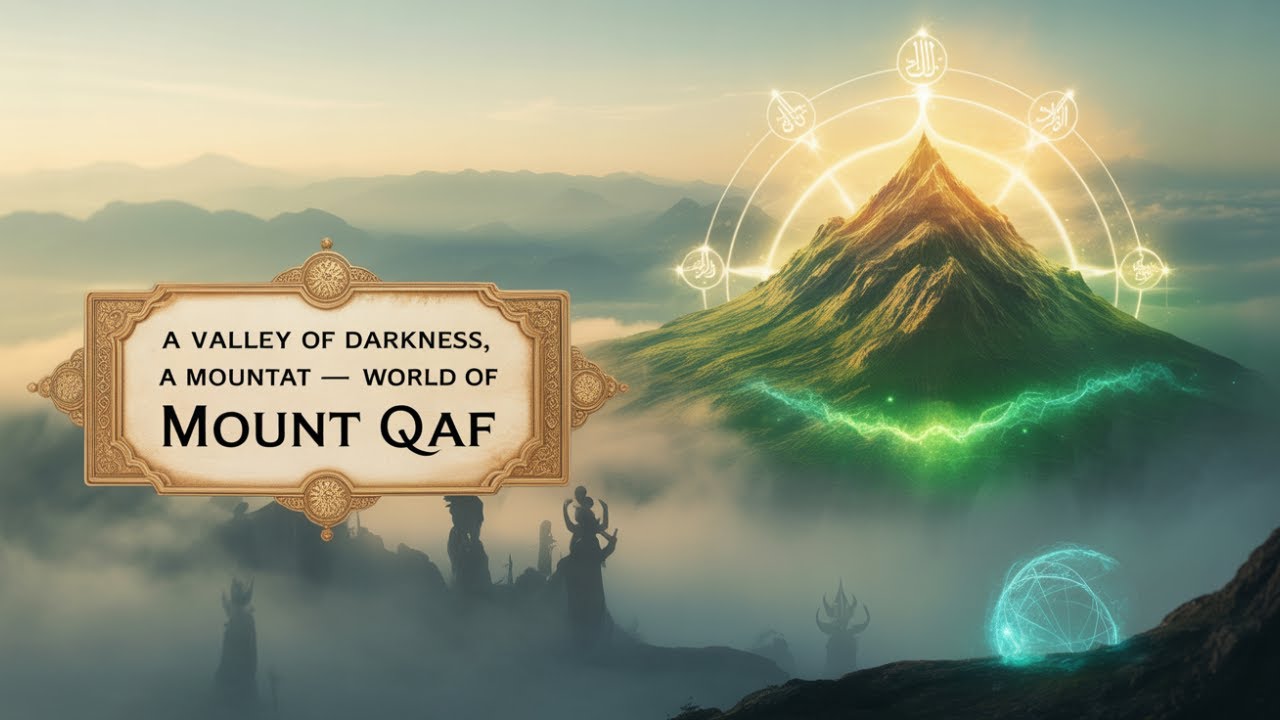 இருளின் பள்ளத்தாக்கு, ஒளியின் மலை - காஃப் மலையின் உலகம்! #islamicwisdom #islam