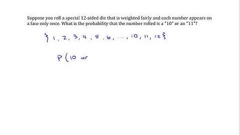 Probability: Addition Rule, Disjoint Events: Roll a fair die