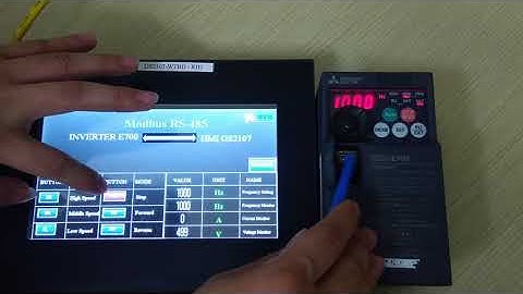 Hướng DẫnTruyền Thông ModBus Biến Tần E700 Với HMI