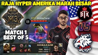 RAJA HYPER AMERIKA MARAH BESAR BOSS!! SEMIFINAL UPPERBRACKET EVOS VS BTK MATCH 1