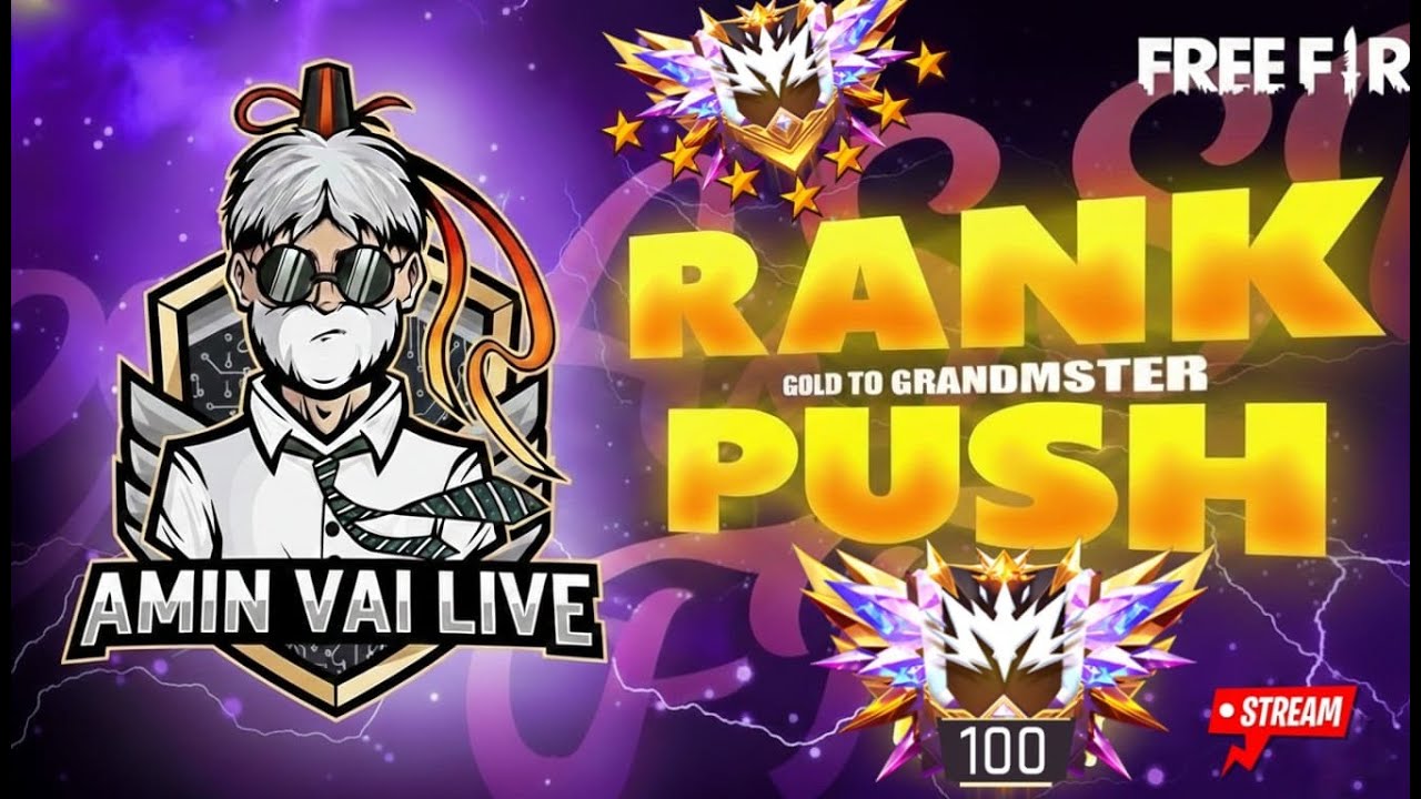 Garena Free Fire BR Rank Grandmaster Live Rank Push 💀🔥#aminvailive # ...