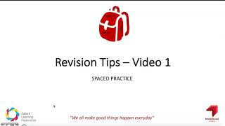 Revision #1 - Spaced Practice