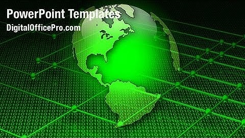 Global Networks PowerPoint Template Backgrounds - DigitalOfficePro #08703W