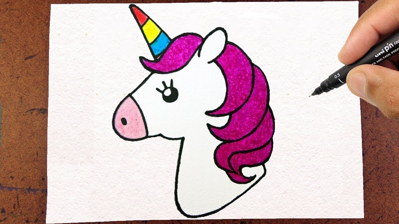 🦄 COMO Desenhar um Unicórnio Kawai