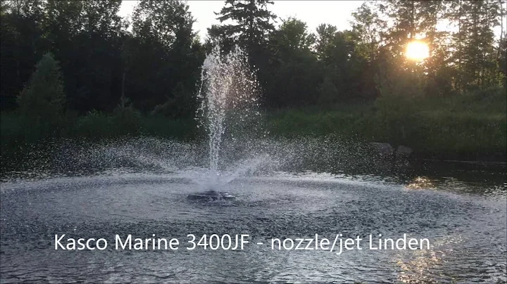 Kasco 3400JF Multi Nozzle Floating Fountain, Linden Nozzle
