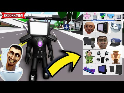 How To Turn Into Skibidi Toilet Part 2 In Roblox Brookhaven! * Id Codes