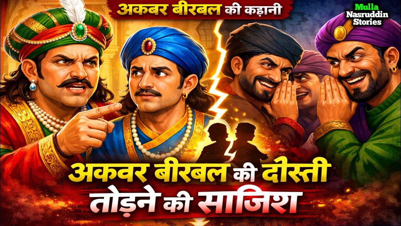 अकबर बीरबल कि दोस्ती तोड़ने की साज़िश, अकबर बीरबल कि कहानी, Akbar Birbal ki kahani, Moral Stories 