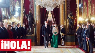 Los reyes Felipe y Letizia vuelven a abrir el Palacio Real para recibir al Cuerpo Diplomático
