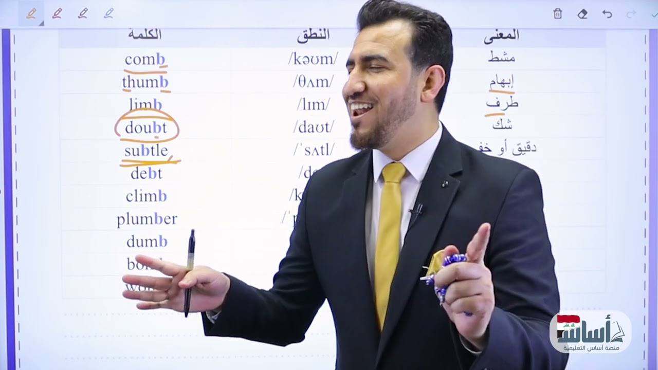 كورس تعلم اللغة الإنكليزيه من الصفر (الحصة الثانية)  || إنكليزي  مع أ. محمد النوفلي