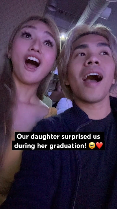 Our daughter surprised us during her graduation 🥹🎓
