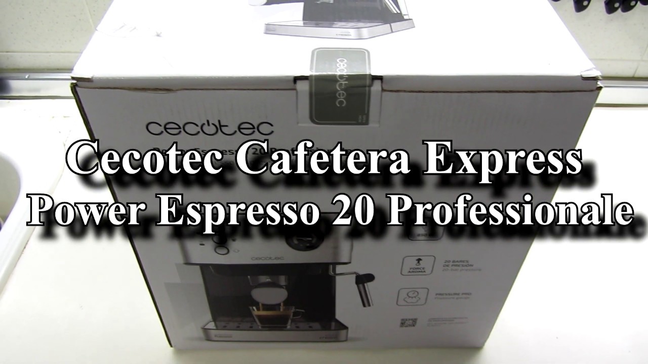 Cecotec Cafetera Express Power Espresso 20 Professionale - YouTube
