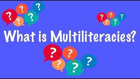 Multiliteracies in Early Childhood