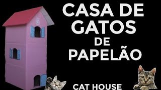 CASA DE GATINHO com caixa de papelão by Boutique de Garagem 399 views 3 months ago 8 minutes, 8 seconds