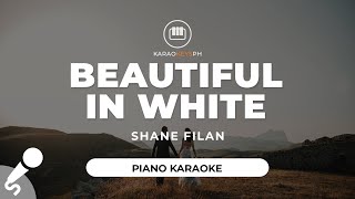 Video thumbnail of "Beautiful In White - Shane Filan (Piano Karaoke)"