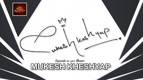 How to Draw Signature like a Billionaire (For Alphabet "M") - Signature for Name 