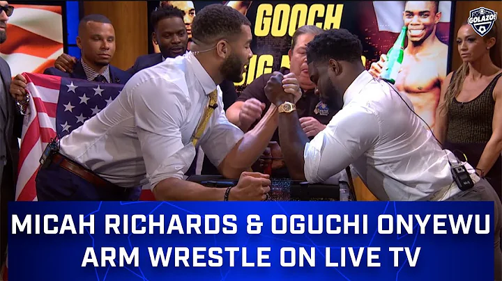 Micah Richards Arm Wrestles Oguchi Onyewu | United...