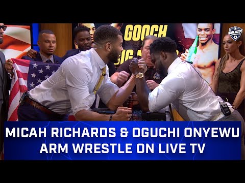 Micah Richards Arm Wrestles Oguchi Onyewu | United States vs. England | CBS Sports Golazo