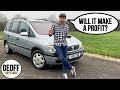 2001 Vauxhall Zafira 1.6 - Buy it, Drive it, Review it, Sell it. Will it make a profit?