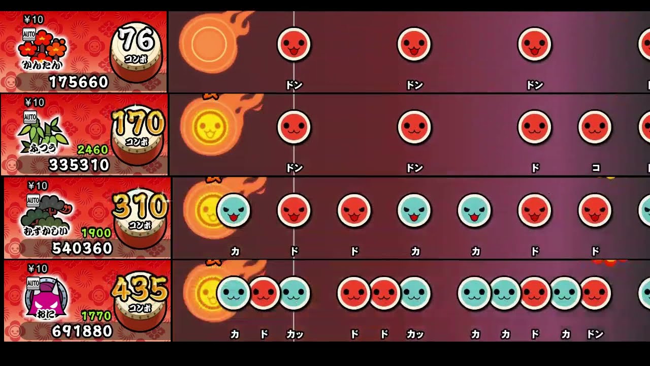 【太鼓の達人 NS1】群青【全難易度同時再生】