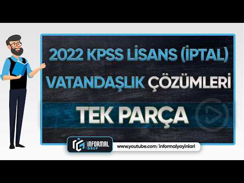 2022 KPSS Lisans (İptal) Vatandaşlık Soruları ve Çözümleri | Tüm Sorular