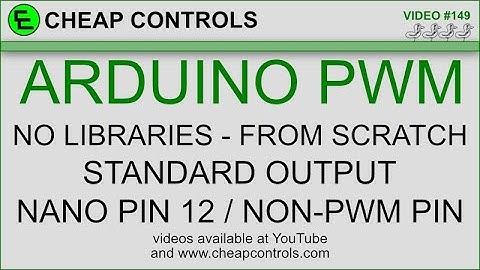 149 Arduino PWM a unique look, no library and a NON-PWM PIN