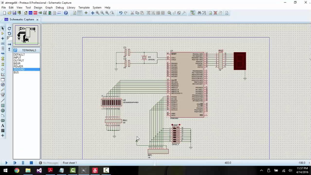 ATmega64 con Ensamblador Tutorial 4: Display 7 Segmentos - YouTube